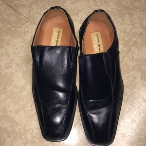 Navy dress shoes